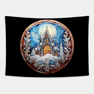 Winter church Tapestry