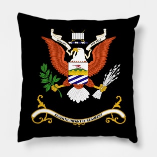 Regimental Colors - 7th Infantry Regiment  wo Background X 300 Pillow