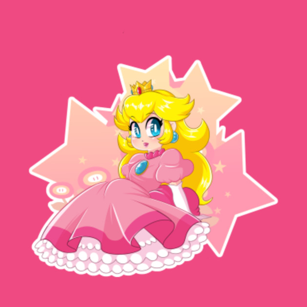 Chibi Peach - Princess Peach - T-Shirt | TeePublic