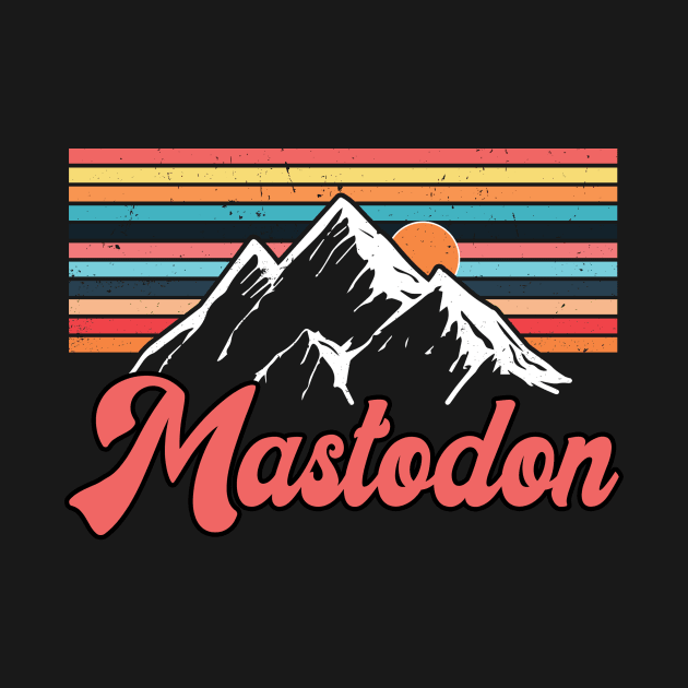 Great Gift Mastodon For Name Vintage Styles Color 70s 80s 90s by Gorilla Animal