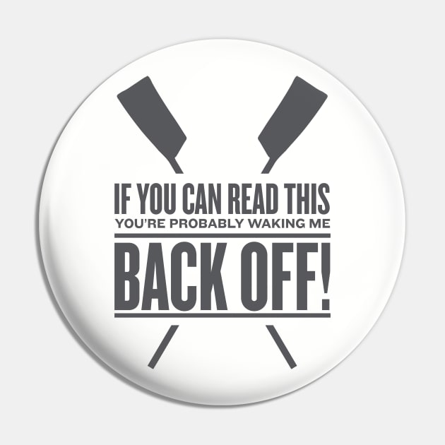 Back Off Pin by Rabassa