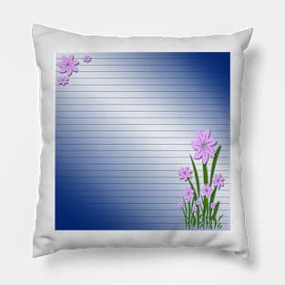 Purple flowers Pillow