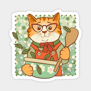 Ginger Cat Cooking Magnet