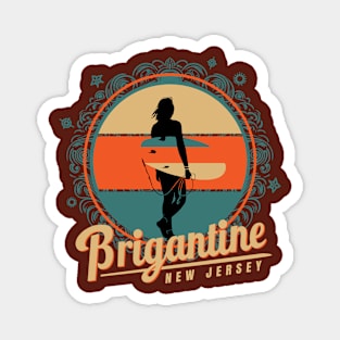 Vintage Brigantine New Jersey Surfer Gift Magnet