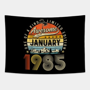 Awesome Since January 1985 Vintage 38th Birthday Tapestry