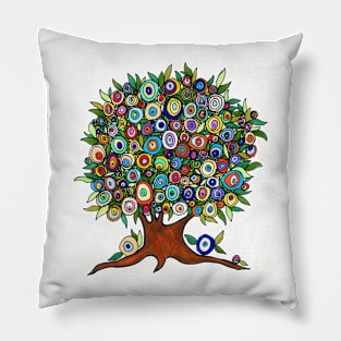 Evil Eye Tree Pillow