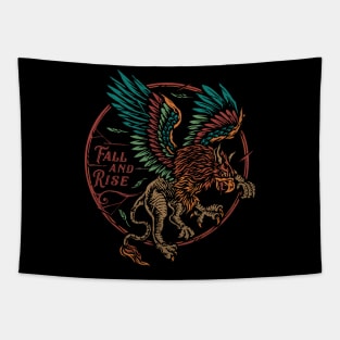 griffin fall and rise Tapestry