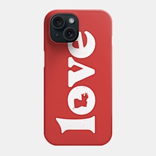 Retro Love Louisiana State Outline // Louisiana State Pride Phone Case