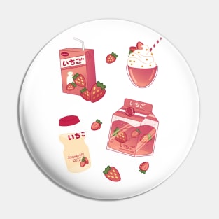 Strawberry Milk Shake Pin