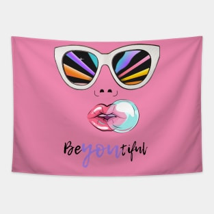 BeYOUtiful - Be Yourself Cute Design Tapestry