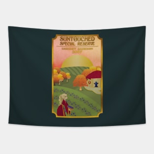 Suntouched Special Reserve Wine Label Tapestry