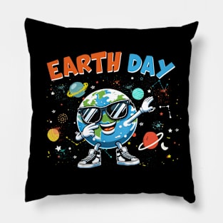 Earth Dab Dabbing Earth Day Pillow