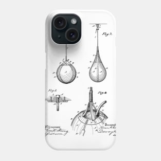 Striking Bag Vintage Patent Hand Drawing Phone Case