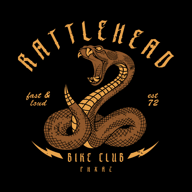 Rattlehead Bike Club Mountain Biking Graphic by pedalhead