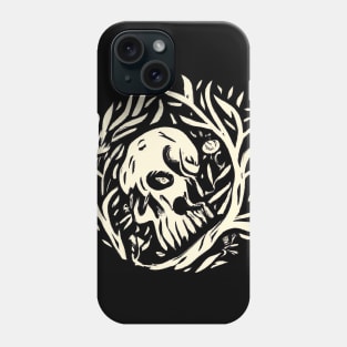 Skull in Plants Phone Case