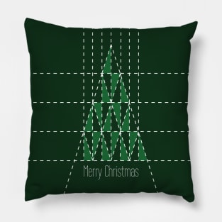 Green Architect Christmas Tree Pillow