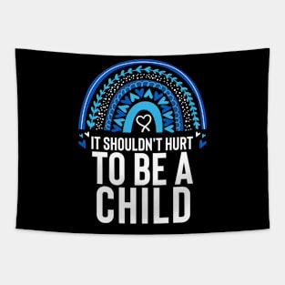 Child Abuse Prevention Awareness Month Blue Ribbon gift idea Tapestry