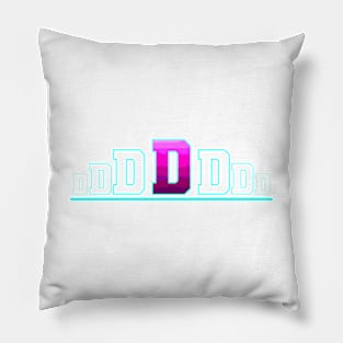 Letter D Pillow