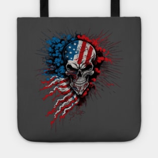 4th of July Skull Tote