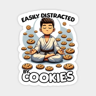 Easily Distracted By Cookies - Zen Magnet