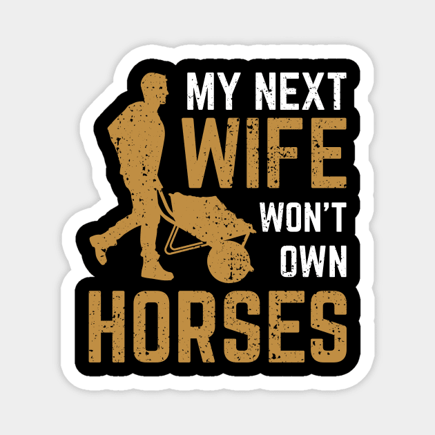 Funny Horse Farm Horseman Horseback Riding Gift Magnet by Dolde08