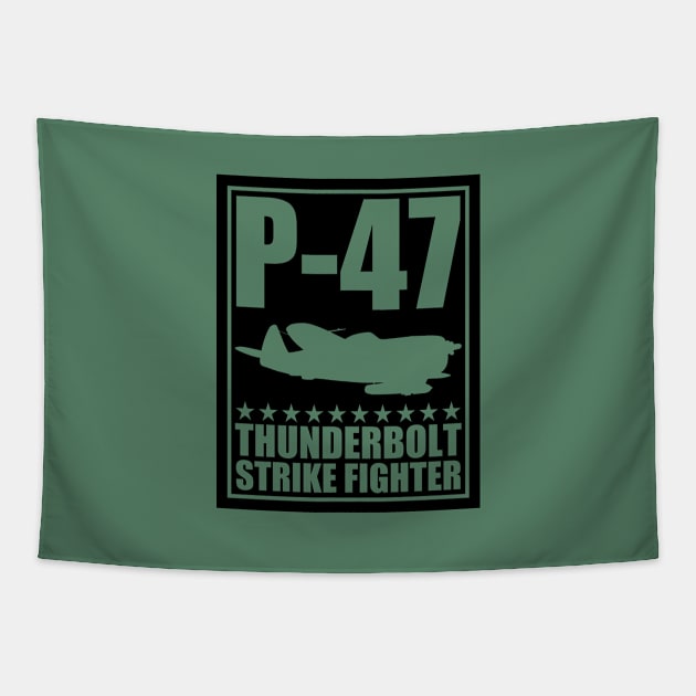 P-47 Thunderbolt Tapestry by TCP