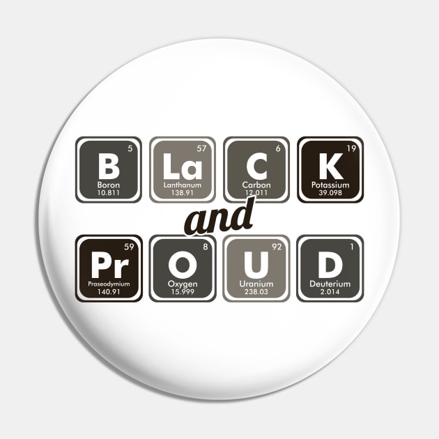 Black & Proud Pin by SiGo