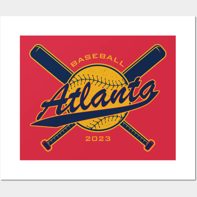  Atlanta Baseball Jersey - ATL Mini Badge T-Shirt : Sports &  Outdoors