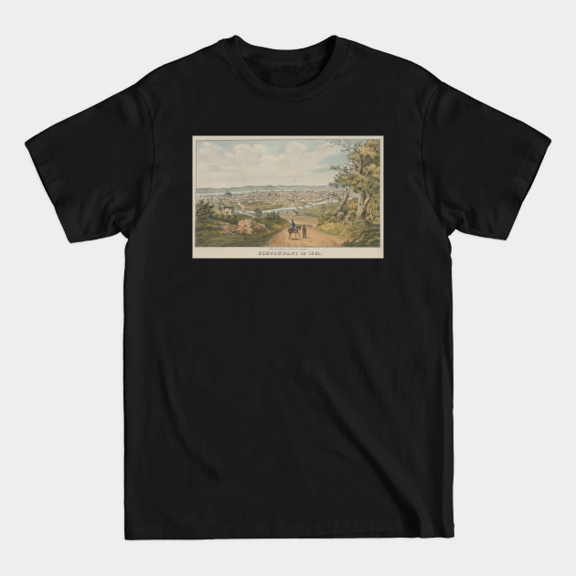 Vintage Pictorial Map of Cincinnati OH (1841) - Cincinnati Oh - T-Shirt Vintage Pictorial Map of Cincinnati OH (1841) - Cincinnati Oh - T-Shirt