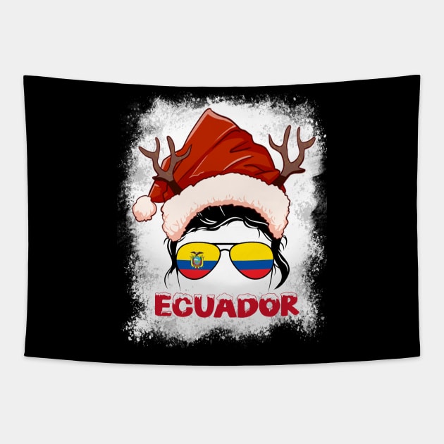 Ecuador girl, Ecuadorian Christmas gift , Regalo Navidad Ecuador Tapestry by JayD World