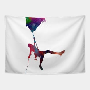 mountaineer climbing sport art #mountaineer #climbing Tapestry