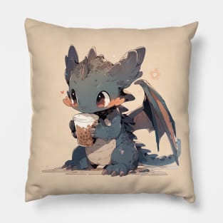 Little dragon coffee Pillow