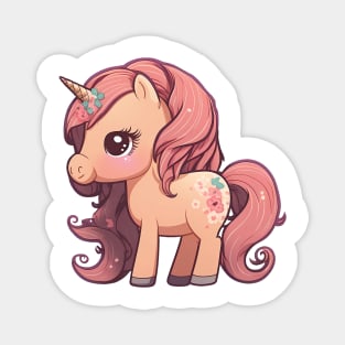 Beautiful pony unicorn Magnet