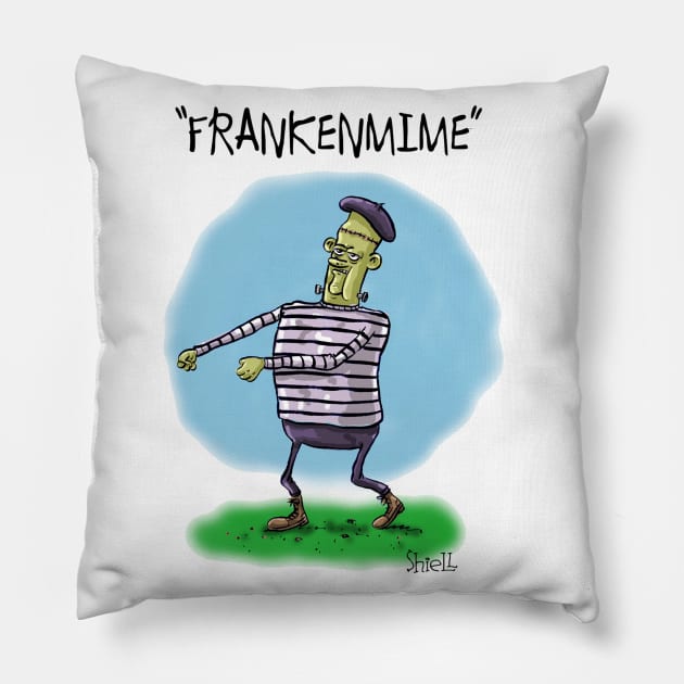 FRANKENMIME Pillow by macccc8