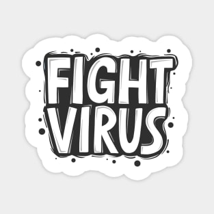 Fight Virus | Social Distancing Funny Meme Club Magnet