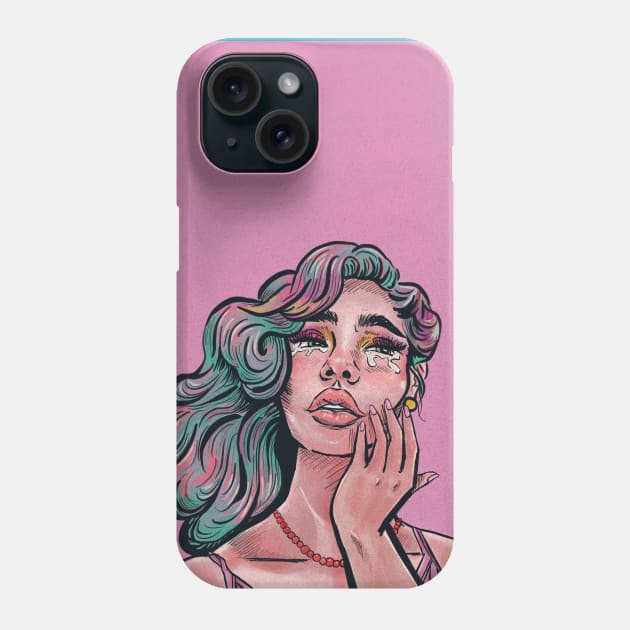Crybaby Drama Queen Phone Case by JETBLACK369