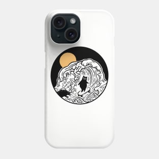 Great wave skate surfer cat daddy Phone Case