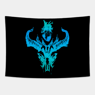 Devil and Heart - Blue Tapestry