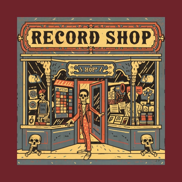 Record shop by OldSchoolRetro