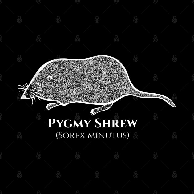 Pygmy Shrew with Common and Scientific Names - animal drawing by Green Paladin