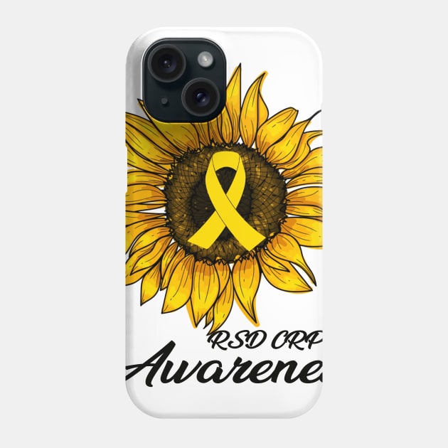 RSD CRPS Awareness Sunflower Phone Case by Fowlerbg