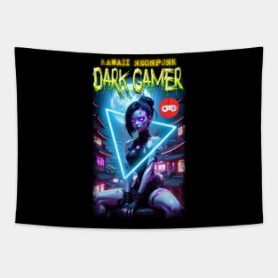 Kawaii Neonpunk Dark Gamer Tapestry