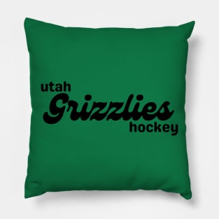 Modern Utah Grizzlies Hockey Pillow