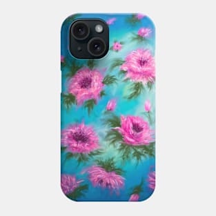 Pink Asters pattern Phone Case