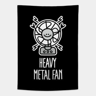 Funny Heavy Metal Fan ventilator, Punk & Hard Rock Music pun Tapestry