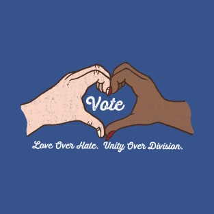 Vote Love Over Hate - Heart Hands T-Shirt