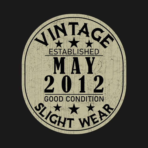 Vintage Established May 2012 - Good Condition Slight Wear by Stacy Peters Art