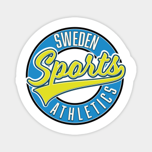 Sweden sports athletic logo Magnet