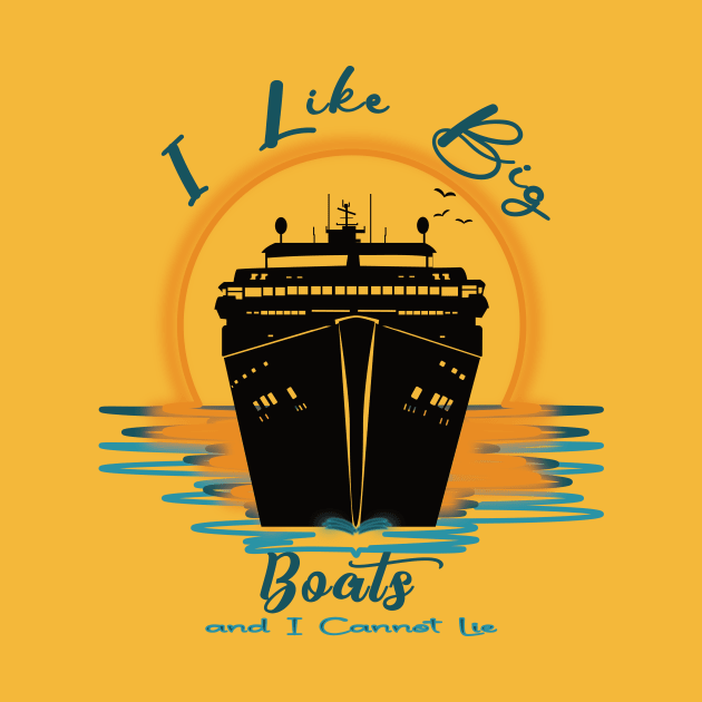 I Like Big Boats I Cannot Lie by donamiart