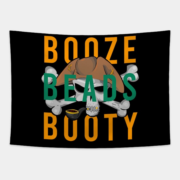 Booze beads booty Tapestry by cypryanus